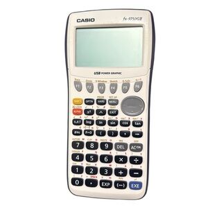 Casio fx-9750GII Graphing Calculator With Case - White and Black